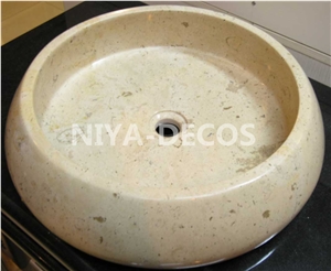 China Guangxi White Marble Round Wash Sinks/Bathroom Basins- Different Shaped,Bianco Marble Sinks