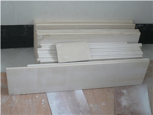 China White Limestone Staircase & Steps for Interior Building Decoration Stone