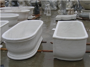 China White Marble Bath Tub/Bathtub, White Marble Bath Tubs