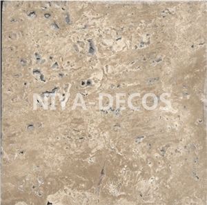China White Travertine Slabs,Bianco Travertino Slabs- for Antique Style Building Project