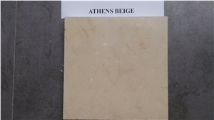 Fargo Athens Beige Marble Polished Big Slab & Tile, Greece Beige Marble