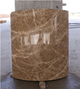 Fargo Emperador Light Brown Marble Polished Hollow Column