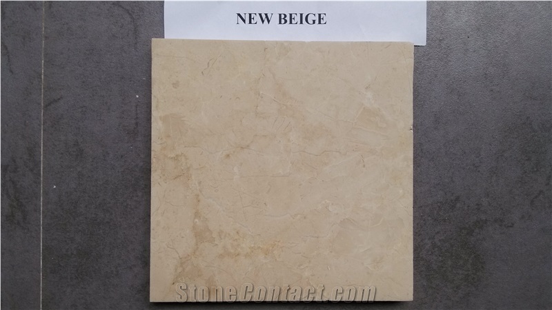 Fargo New Beige Marble Polished Big Slab & Tile, Egypt Beige Marble