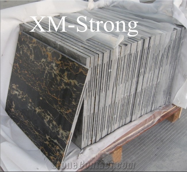 Chinese Portoro Marble,Yunnan Portoro Marble,Portoro Marble Tiles & Slabs, China Portoro Gold Marble
