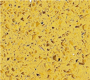Cyrstal Yellow Zsq1009 Quartz Stone Tiles & Slabs, Solid Surfaces