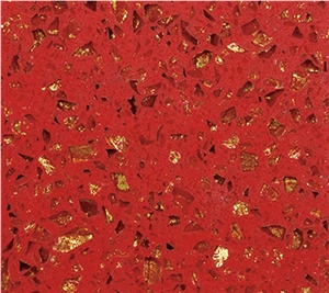 Golden Red Zsq3102 (Quartz Stone)Engineered Stone