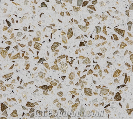 Golden White Zsq3101 (Quartz Stone)Engineered Stone