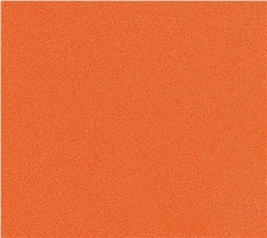 Pure Orange Zsq2013(Quartz Stone) Engineered Stone Tiles & Slabs
