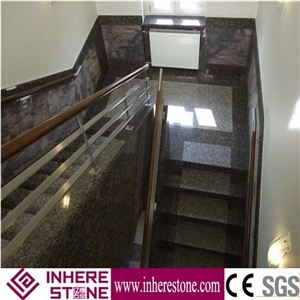 Baltic Brown Granite Stairs & Steps, Baltic Brown Granite Staircse, Stair Riser, Stair Treads