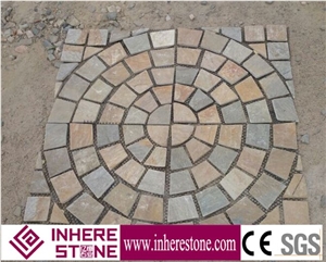 China Multicolor Slate Flagstone/ Nature Stone Mats/Nature Culture Mats Slate Paving Stone