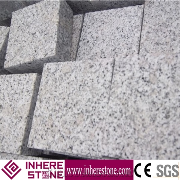 G341 Granite Cube Stone & Pavers, Shandong Grey Granite/Grey Sesame Paving Stone