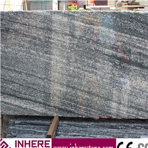 Granite Slab, Nero Santiago Granite, Grey Landscape Granite, Landscape Grey Granite, New Negro Santiago Granite, G302 Grey Granite Slabs & Tiles
