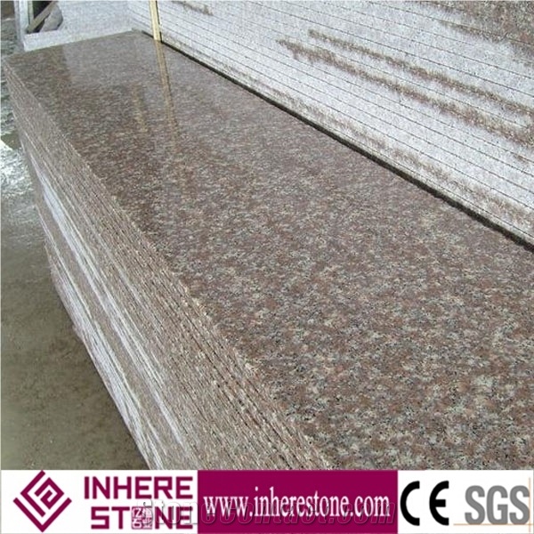 Red Granite G687 Granite Step and Riser, Polished Stair Treads, Step Stone
