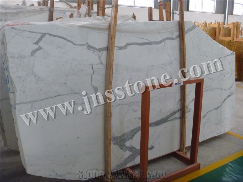 Italy White Marble Tiles & Slabs/ Staturio Marble Tiles & Slabs for Walling and Flooring, Snow White Marble