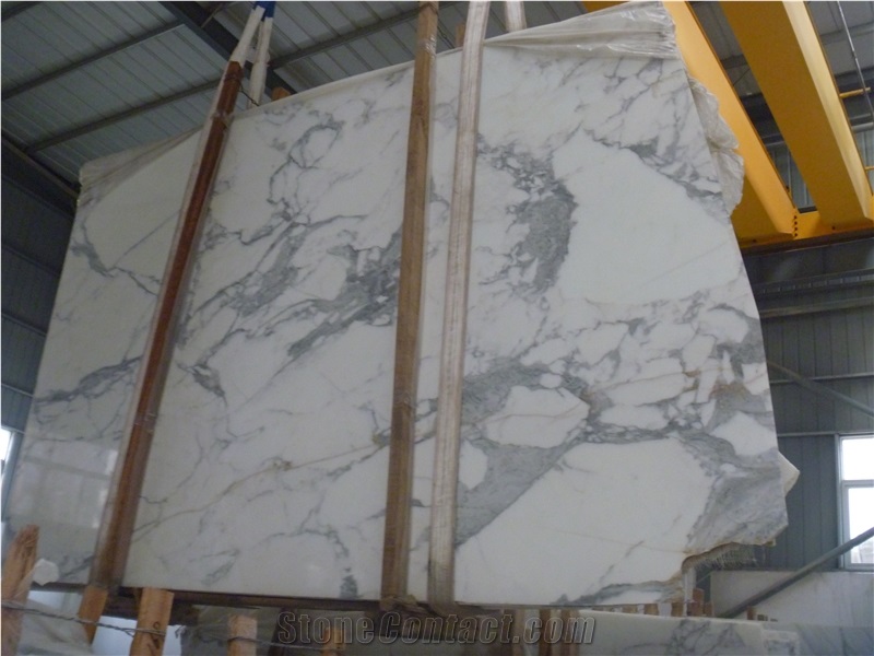 Snow White Marble Tiles & Slabs,Italy White Marble/ Staturio Marble Tiles&Slabs for Walling and Flooring