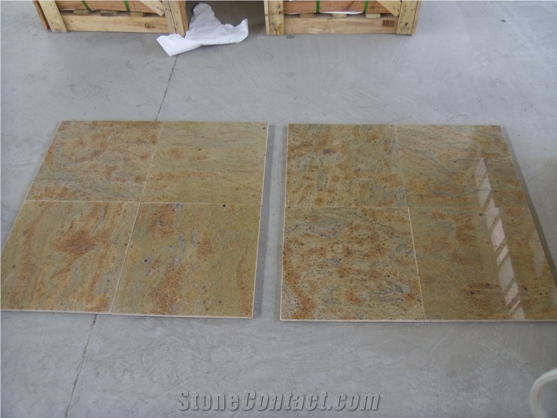 Kashmir Gold Yellow Granite Tile for Floor