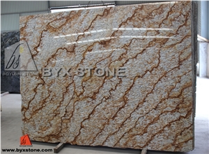 Yellow Granite Brazil Verniz Tropical Granite Tiles & Slabs
