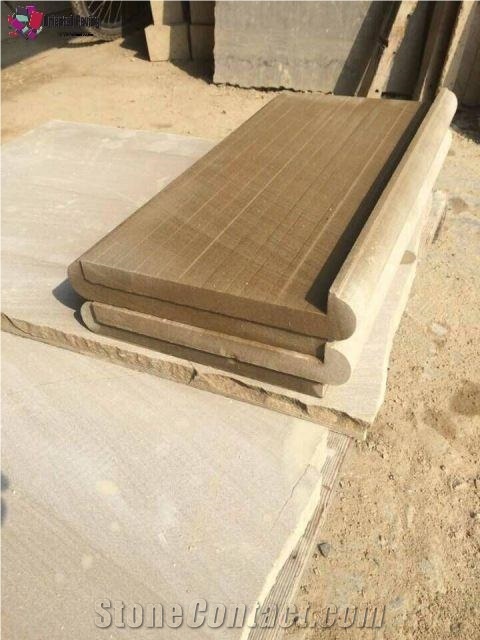 Yellow Sandstone Swimming Pool Coping, Pool Coping Pavers, Beige Sandstone Pool Surrounds
