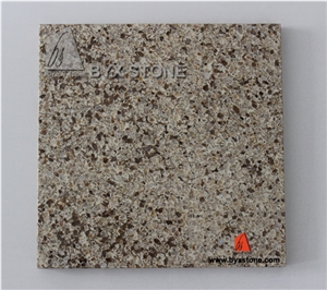 China Brown Artificial Stone Quartz Stone Tiles & Slabs