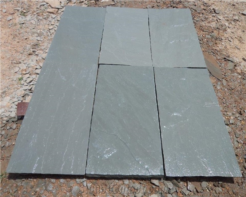 Kandla Grey Sandstone Flagstone, Grey Sandstone India Flagstone