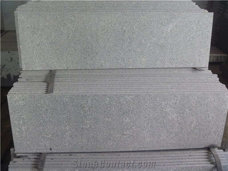 G654 China Dark Grey Granite Step, Grey Granite Steps