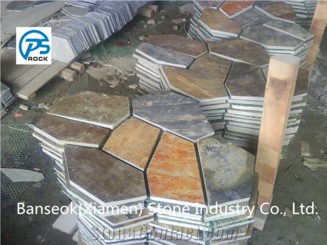 Cheap China Culture Stone ,Multicolor Culture Stone for Wall Paving ,Flagstone Paving