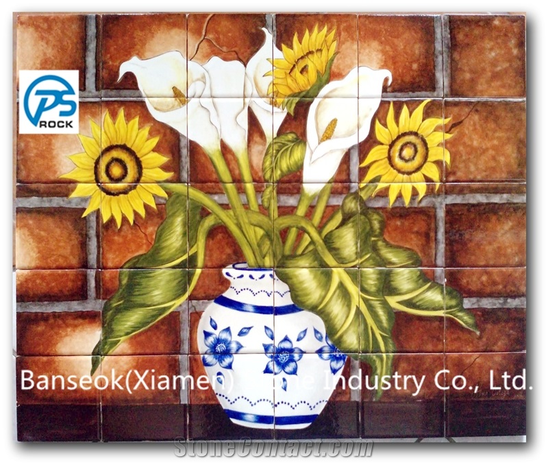 Flower Tiles,China Granite & Marble Flower Walling Tiles