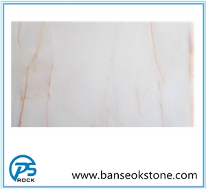 Red Line White Onyx Marble Tiles & Slabs ,White Polished Marble