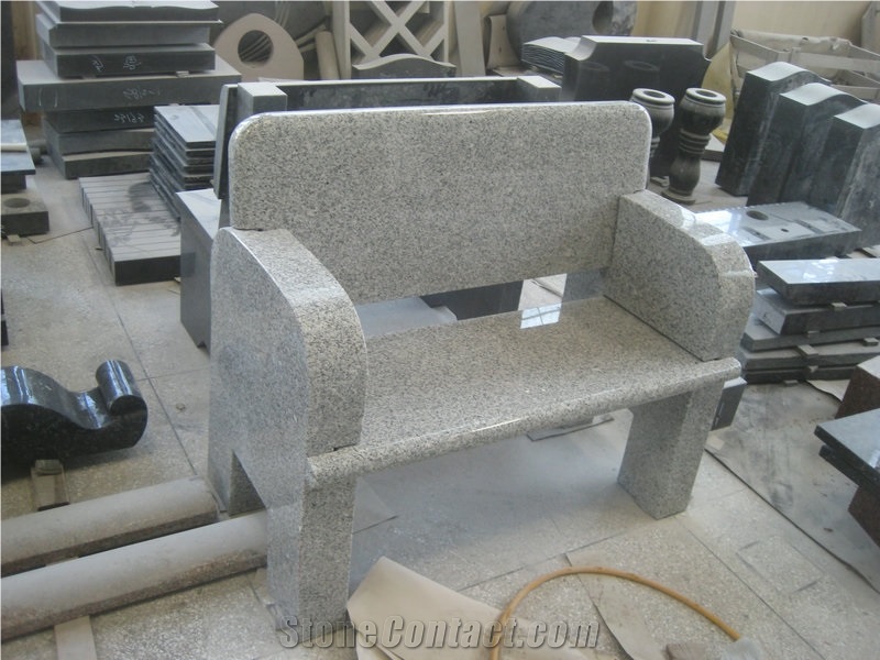 China G603 Grey Granite Garden Bench, Outdoor Park Benches