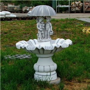 China G633 Grey Granite Garden Fountains Outdoor Water Features