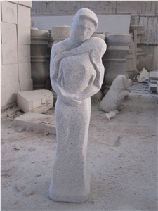 China G633 Grey Granite Lovers Abstract Art Sculptures Garden Statues