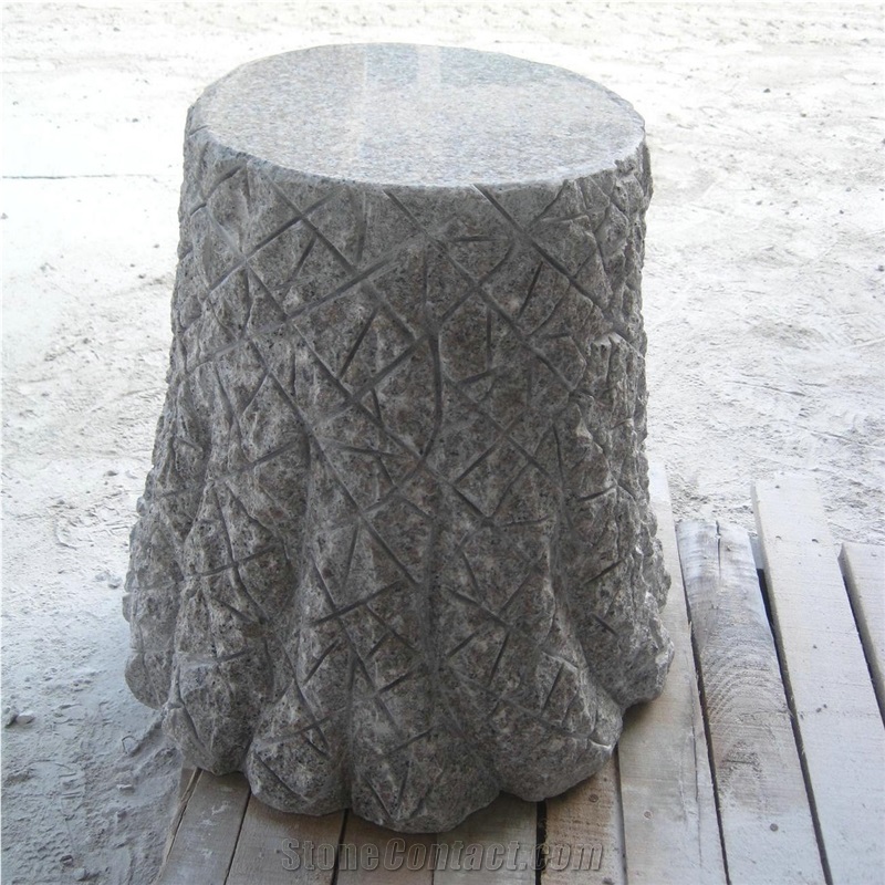 China G635 Granite Garden Granite Stump Chairs