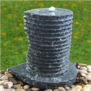 China G654 Black Granite Beautiful Carved Garden Fountains Exterior Fountains