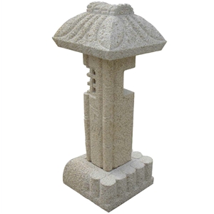 China G682 Yellow Granite Decorative Lamps for Outdoor