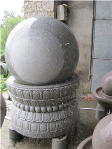 G603 Granite Grey Garden Granite Ball Fountains Exterior Fountains