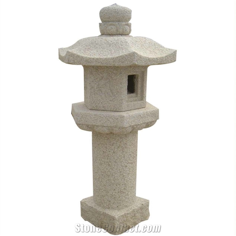 G682 Natural Stone Temple Decorative Lamps