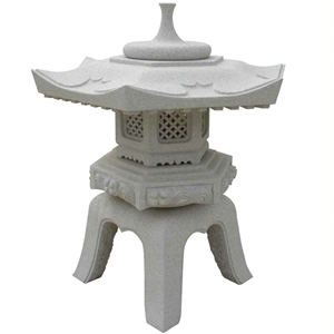 Granite Beautiful Design Lantern for Temple Decoration