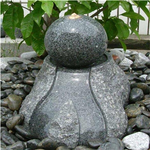 Special Design China G654 Black Granite Garden Exterior Fountains Water Features