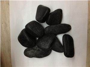 Black Color Pebble Stone/River Stone