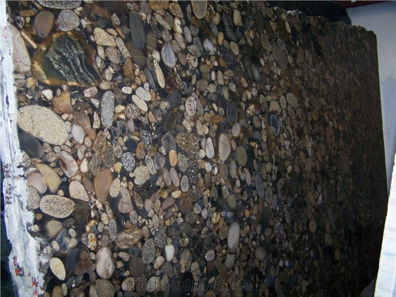 Black Mosaic Gold Granite Tiles & Slabs