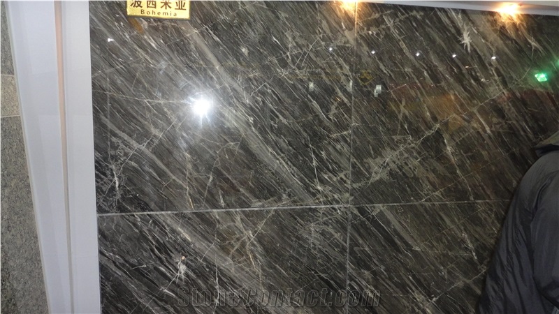 Bohemia Grey,Chinese Grey Marble Slabs, Cut to Size Tile