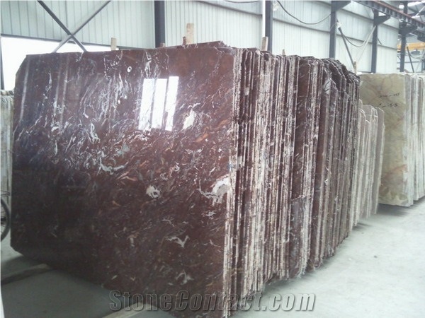 China Red Marble Brazil Red Marble Slabs & Tiles