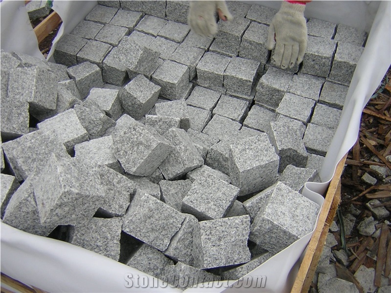 Chinese G603 Cubestone Grey Granite Other Landscaping,Top Flamed,Other Sawn Only