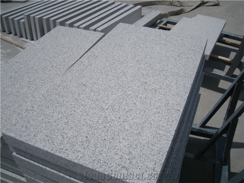 Chinese Grey Granite Slabs & Tiles, Shangdong White Slabs & Tiles & Flooring