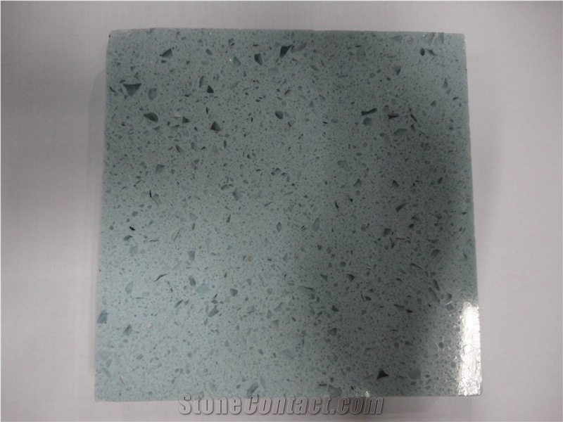Chinese Quartz for Countertop in Blue,Yellow,Red,White,Black Polished Slab and Tile