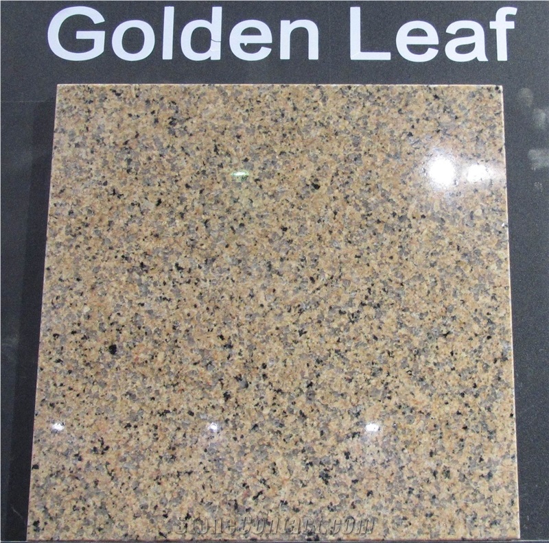 Fujian Golden Leaf Granite Tiles, China Brown Granite