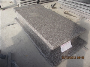G664 Tombstone,Misty Brown,Purple Pearl,China Ruby Red,Sunset Pink,Western Style Tombstones,Monument Design, G664 Granite Western Style Tombstones