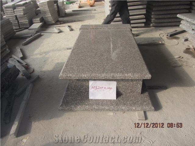 G664 Tombstone,Misty Brown,Purple Pearl,China Ruby Red,Sunset Pink,Western Style Tombstones,Monument Design, G664 Granite Western Style Tombstones