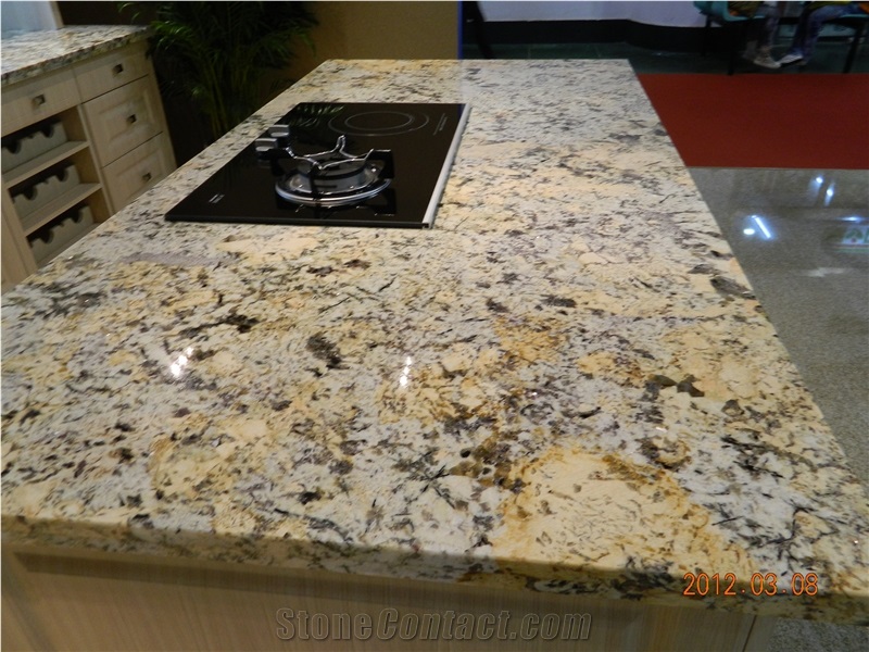 Golden Persa Granite Countertop, Golden Persa Granite Vanity Top
