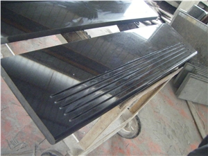 High Quality China Black Granite Steps Cheap Stone Stair,Polished